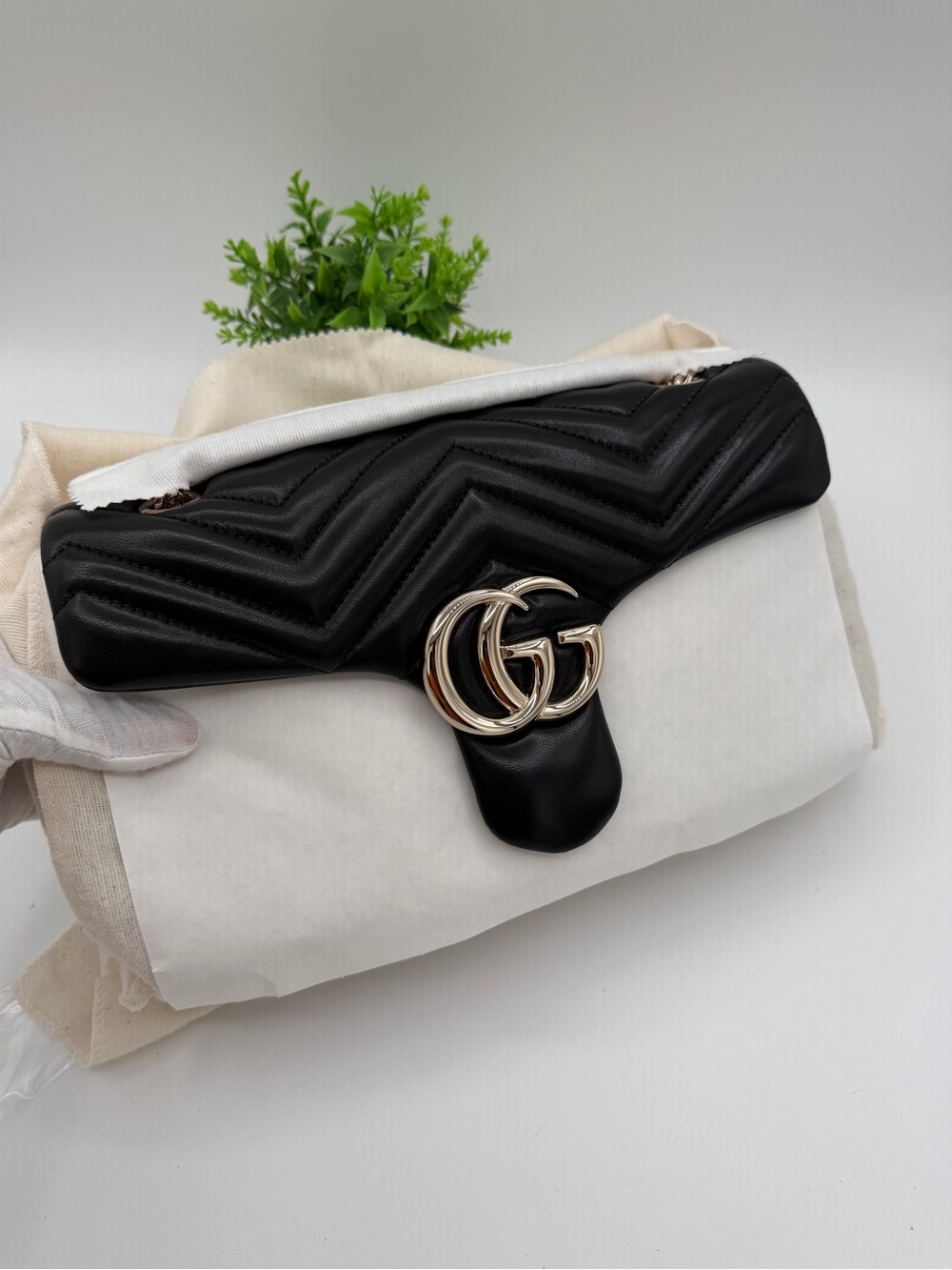 Brand New Gucci GG Marmont Medium Black Leather Shoulder Bag in box ❤️ - Picture 2 of 11